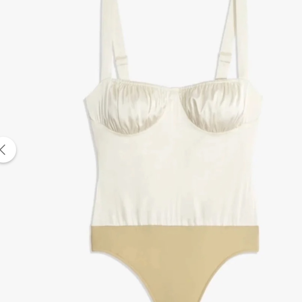 Ruched Tank Stretch Charmeuse Bodysuit - Wore Wore What